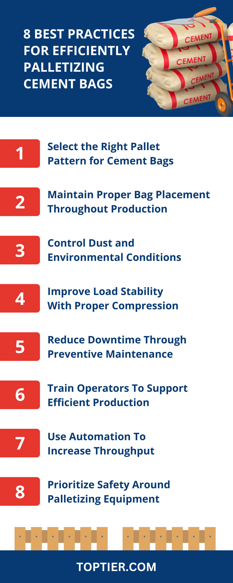 8 Best Practices for Efficiently Palletizing Cement Bags
