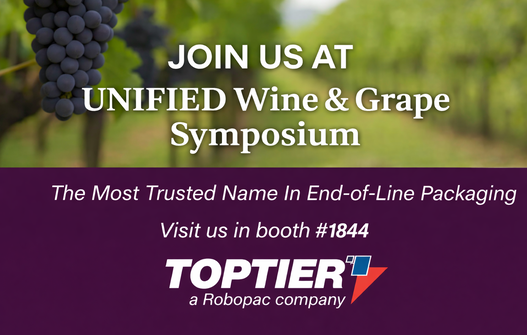 Visit TopTier Palletizing Solutions at the Unified Wine & Grape Symposium 2026